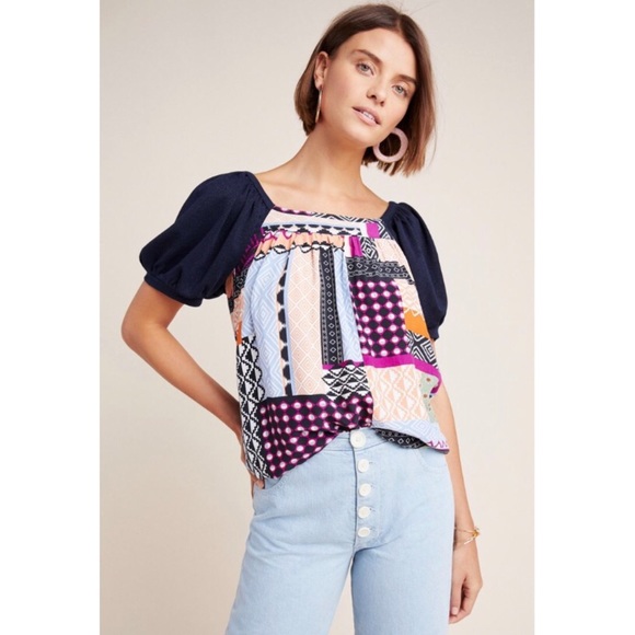 NWT Anthropologie - Maeve 'Catania' Top - L - Picture 4 of 10